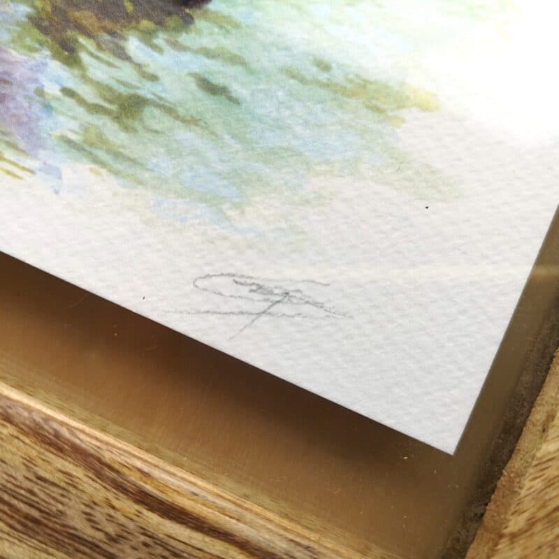 impression l'astuce de la loutre signature Impression d'art - L'astuce de la Loutre
