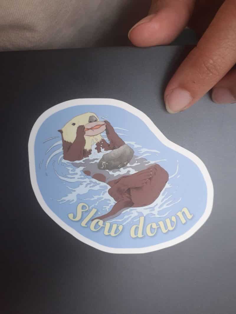 Sticker "Slow down"
