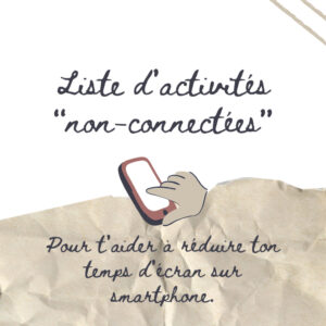 Liste d'activités non-connectées