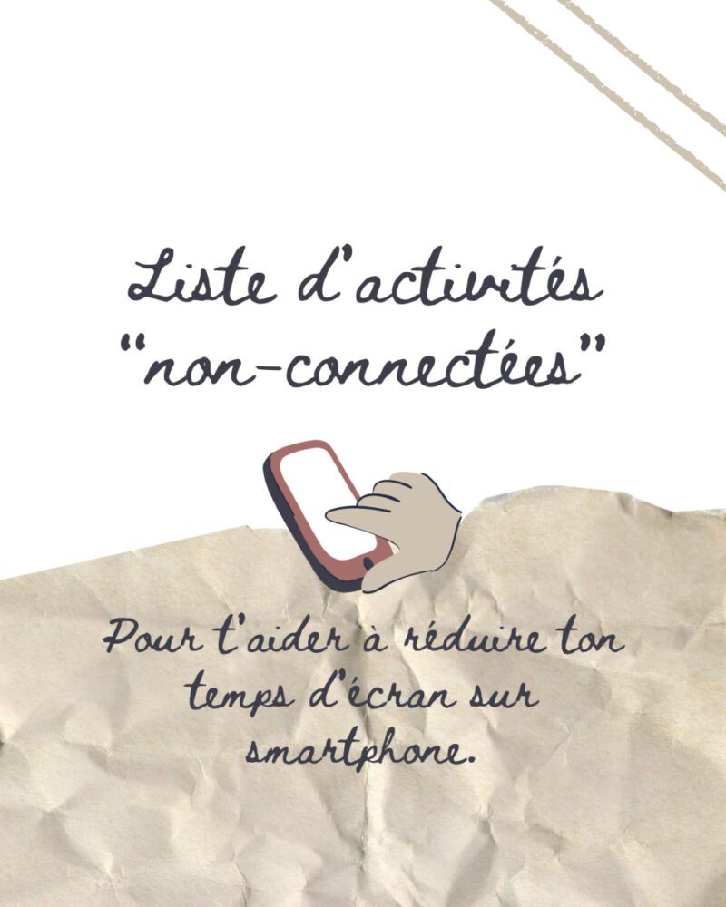 Liste d'activités non-connectées